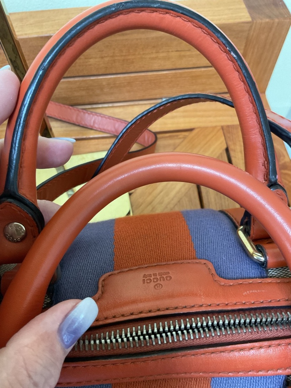 Gucci Vintage Boston Canvas Bag - Picture 4 of 11